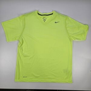 Nike Men's Neon Yellow Hi-vis Dri-FIT Tee SS